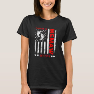 Kvinnor i Förenta staterna, amerikansk Flagga som  T Shirt