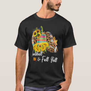 Kvinnor i fotboll och alla leopard Pumpkin Sunf T Shirt