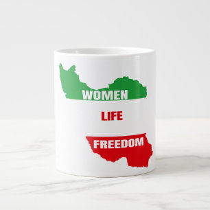 Kvinnor i frihet - stöd till Irans kvinnor Jumbo Mugg