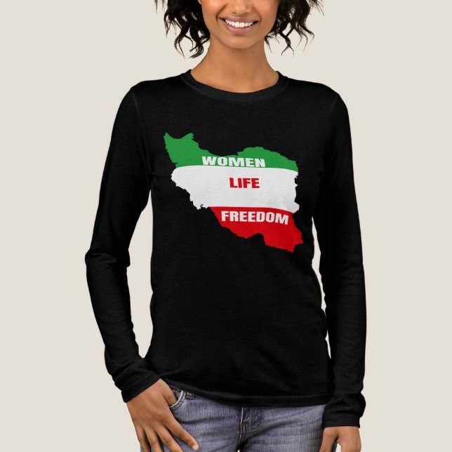 Kvinnor i frihet - stöd till Irans kvinnor T Shirt (Framsida)