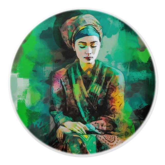 Kvinnor i Grönt Knopp (Framsidan)