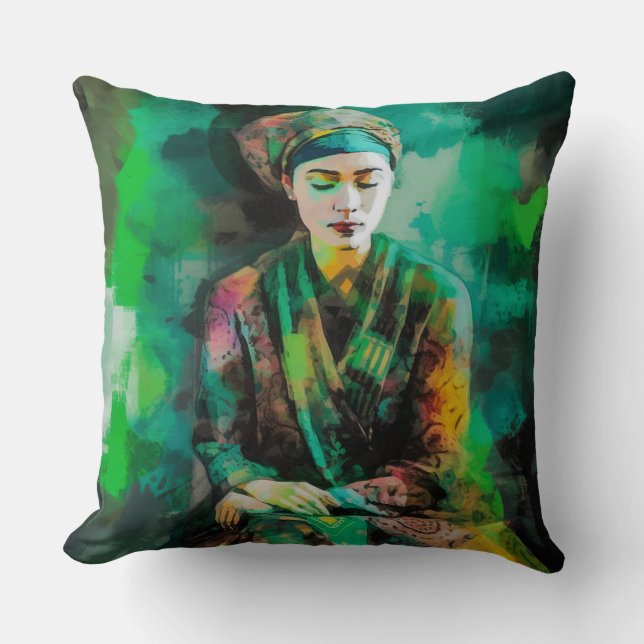 Kvinnor i Grönt Kudde (Framsida)