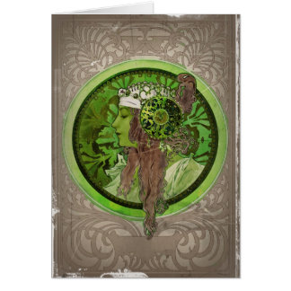 Kvinnor i Grönt - LAUREL Hälsningskort