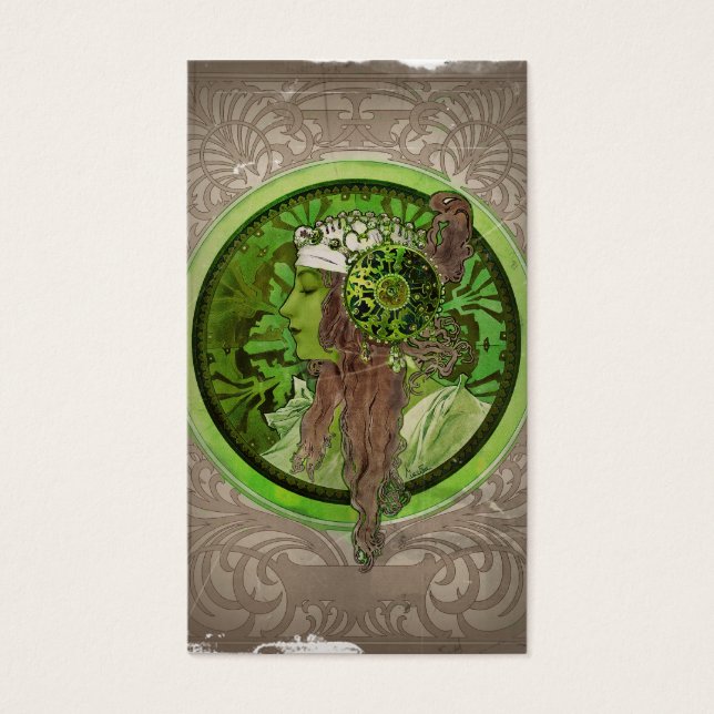 Kvinnor i Grönt - LAUREL Visitkort (Framsidan)