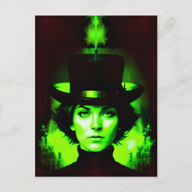 Kvinnor i Grönt Vykort (Framsida)