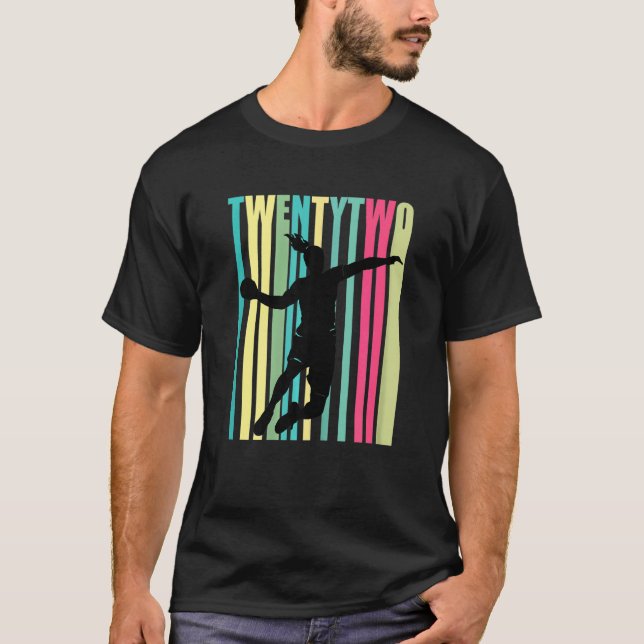 Kvinnor i handboll 22:a födelsedag (Womens Player  T Shirt (Framsida)