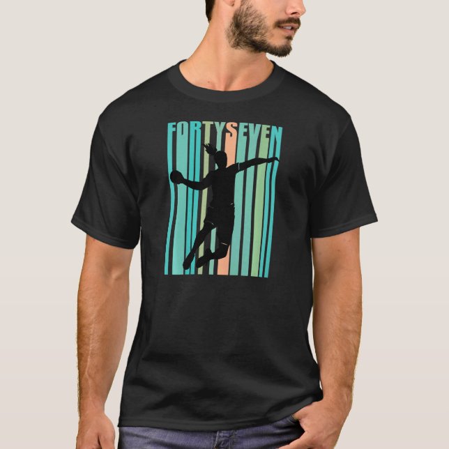 Kvinnor i handboll 47:e födelsedag t shirt (Framsida)