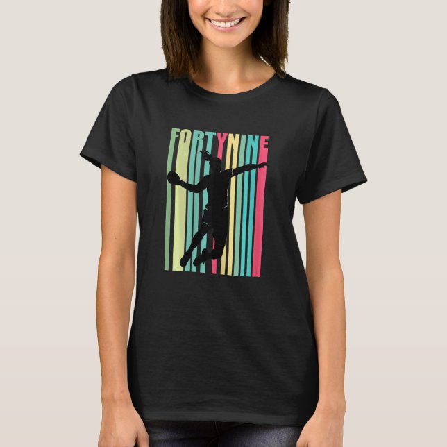 Kvinnor i handboll 49:e födelsedag t shirt (Framsida)