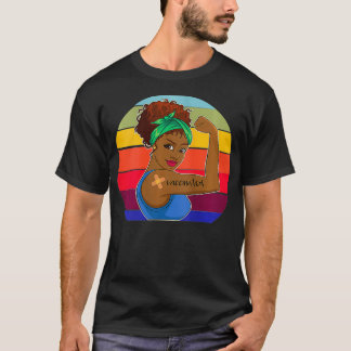 Kvinnor I Har Vaccinerad mot afrikanskt amerikansk T Shirt