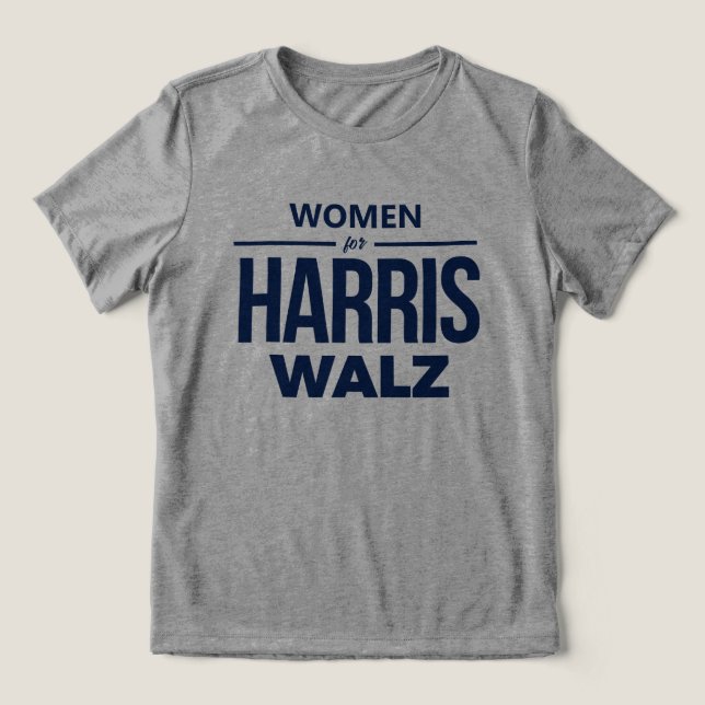 Kvinnor i Harris Walz T Shirt (Design Framsida)