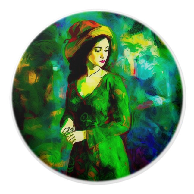 Kvinnor i Hat Knopp (Framsidan)