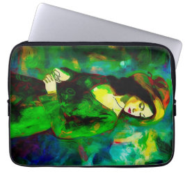 Kvinnor i Hat Laptop Fodral