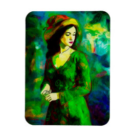 Kvinnor i Hat Magnet