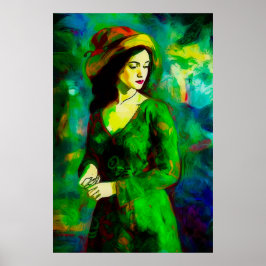 Kvinnor i Hat Poster