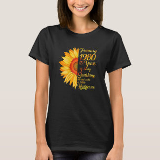 Kvinnor i januari Flickor 1980 43:e födelsedagen 4 T Shirt