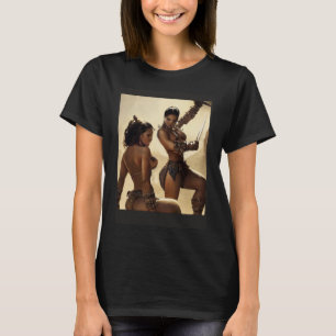 Kvinnor i Kali Arnis Escrima av Artist Don Castill T Shirt