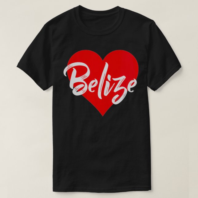 Kvinnor i Kärlek Belize Tshirt Belizean Älskare Gi T Shirt (Design framsida)