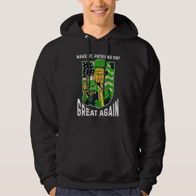 Kvinnor i Kärlek Dag som dricker St Patricks Irish Hoodie (Framsida)