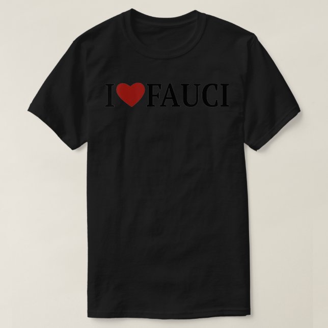 Kvinnor i Kärlek Fauci Heart Funny Meme Science VN T Shirt (Design framsida)