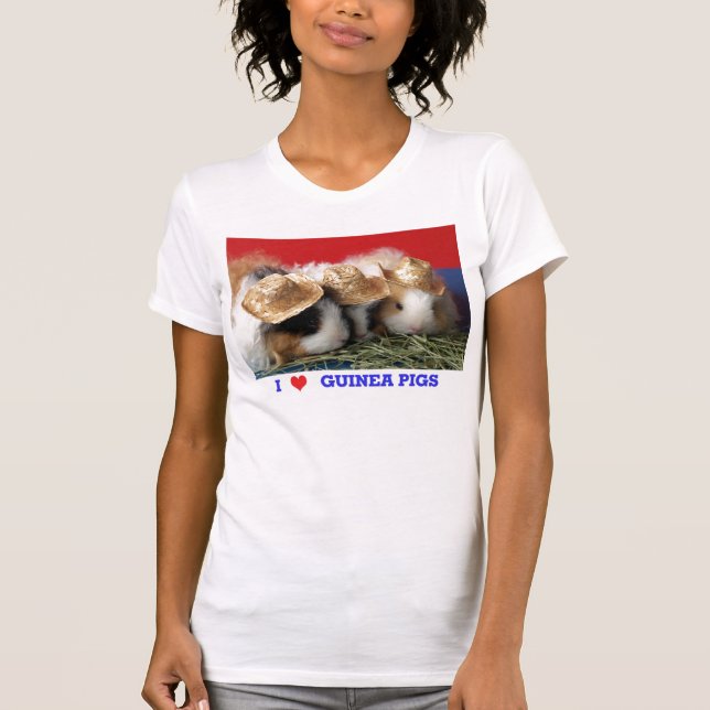 Kvinnor i Kärlek Guinea Grisar T Shirt (Framsida)