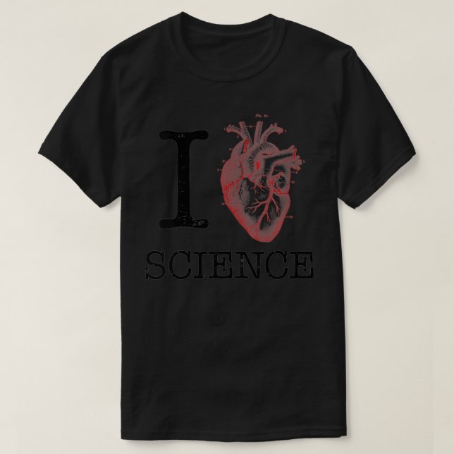 Kvinnor i Kärlek Heart Science Anatomy Illustratio T Shirt (Design framsida)