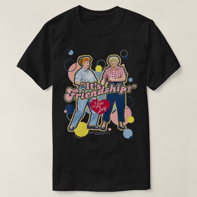 Kvinnor i Kärlek Lucy Det är Vänskap VNeck  T Shirt (Design framsida)