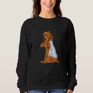 Kvinnor i Kärlek Mamma Tattoo Pitbull Mamma Hund K T Shirt