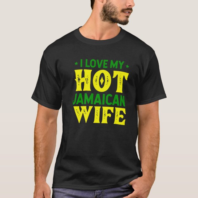 Kvinnor i Kärlek Min Hett Jamaican-frun Jamaica Wo T Shirt (Framsida)