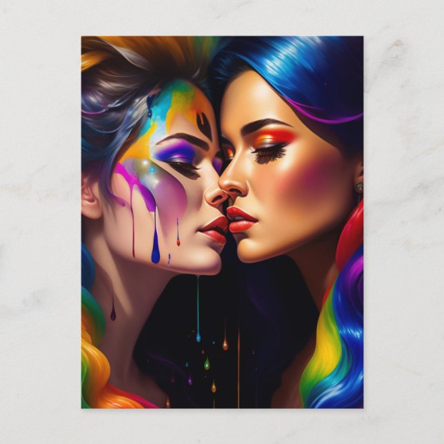 Kvinnor i Kärlek Vykort (Framsida)