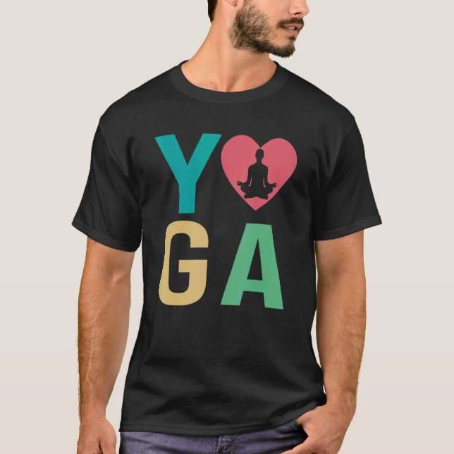 Kvinnor i Kärlek Yoga Kundalini Ashtanga Hatha Asa T Shirt (Framsida)