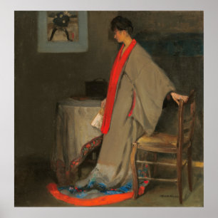 Kvinnor i Kimono - A. H. Maurer Fine Art Poster