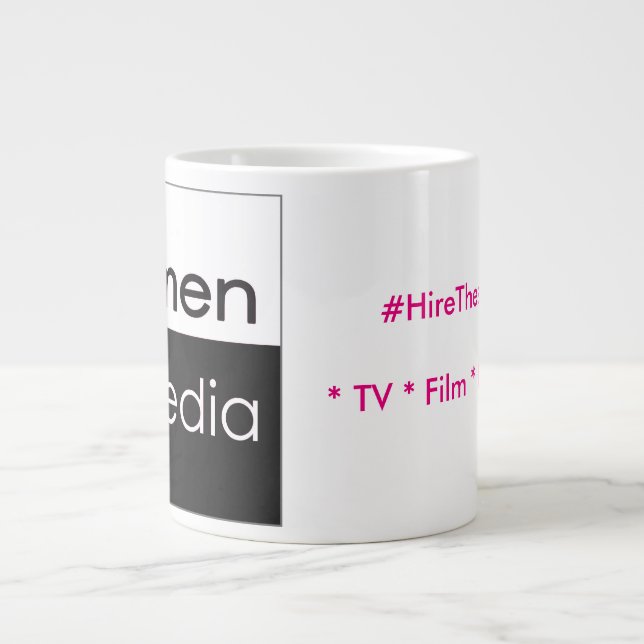Kvinnor i klassiska medier Mugg 15 oz Jumbo Mugg (Framsidan)