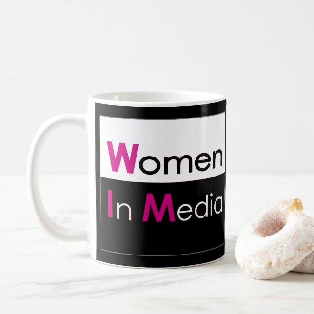 Kvinnor i klassiskt Mugg-svart i media Kaffemugg (Med munk)