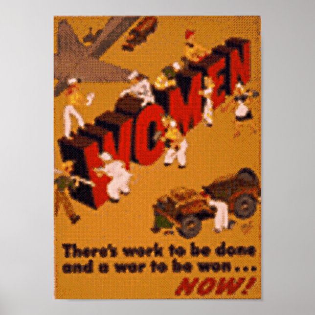 kvinnor i krig poster (Framsidan)