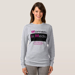 Kvinnor i Långärmaden Media - Försändelse T-shirt
