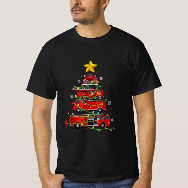 Kvinnor i Lastbil Julgran Manar T Shirt (Framsida)