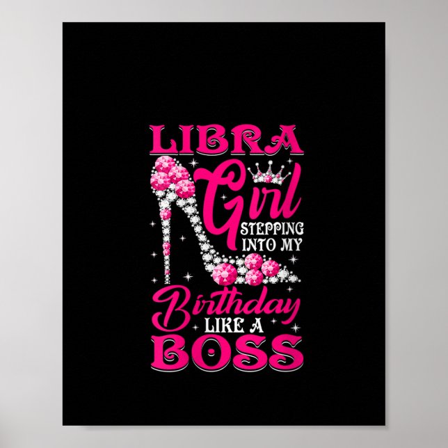 Kvinnor i Libra Girl som går in i min födelsedag Poster (Framsidan)