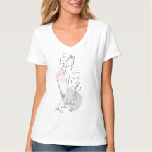 Kvinnor i Lineal Art Teckning