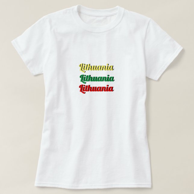 Kvinnor i Litauen T Shirt (Design framsida)