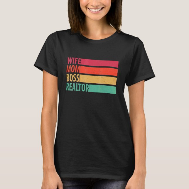 Kvinnor i Mamma Chef Realtor Women T Shirt (Framsida)