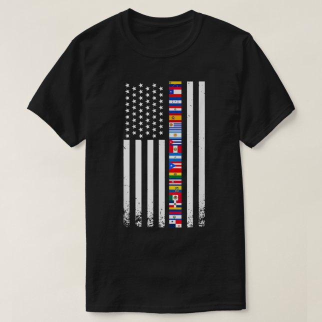 Kvinnor i Manar Nationellt ispanikkulturarv Månad  T Shirt (Design framsida)