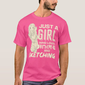 Kvinnor i Manga är bara en flicka som Kärlekar dju T Shirt