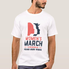 Kvinnor i mars Virginia hör vår röst T Shirt