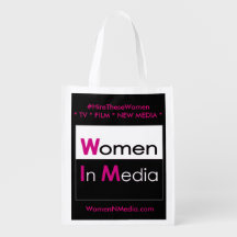 Kvinnor i Media EZ fold shopping bag - Black