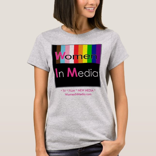 Kvinnor i Media - Tee Shirt Grått (Framsida)