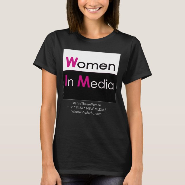 Kvinnor i Media - Tee Shirt Grått (Framsida)