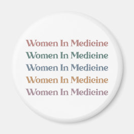 Kvinnor i medicinen Retro Future Nurse Med Student Magnet