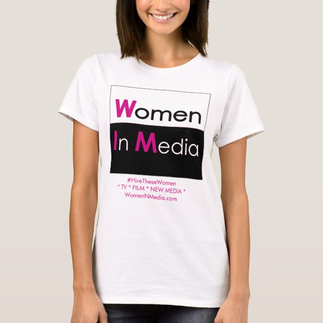 Kvinnor i mediet - Tee Shirt White (Framsida)