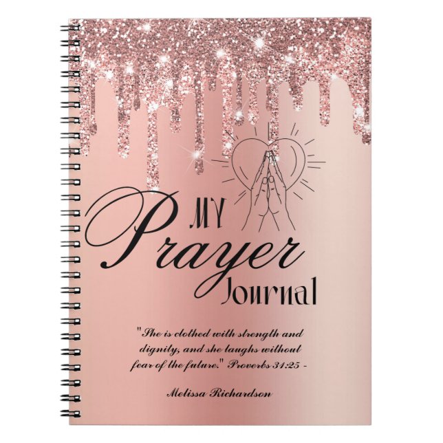Kvinnor i Mission Pastor Maka Prayer Journal Anteckningsbok (Framsidan)