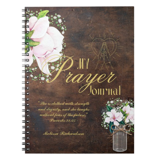 Kvinnor i Mission Pastor Maka Prayer Journal Anteckningsbok (Framsidan)